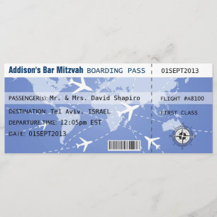 Boarding Pass Placecard