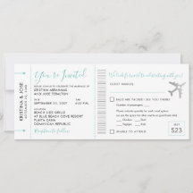 Boarding Pass Plane Ticket All-In-One Invitation