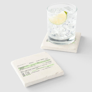 Boarding Pass - Retro Stone Coaster