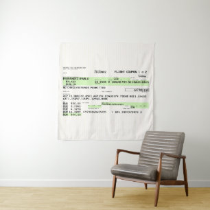 Boarding Pass - Retro Tapestry