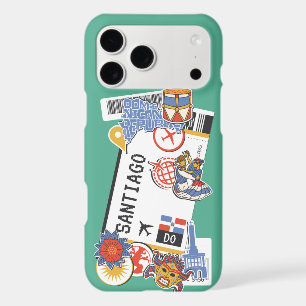 BOARDING PASS SANTIAGO DE LOS CABALLEROS DOMINICAN iPhone 17 PRO MAX CASE