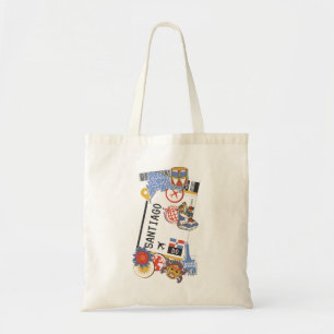 BOARDING PASS SANTIAGO DE LOS CABALLEROS DOMINICAN TOTE BAG