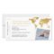 Boarding Pass Save the Date Photo World Map Gold