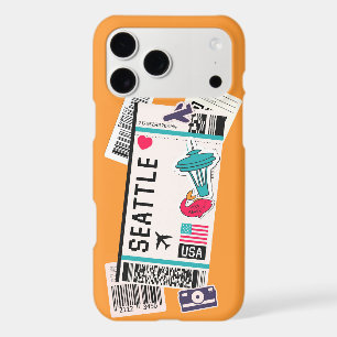 BOARDING PASS SEATTLE USA iPhone 17 PRO MAX CASE