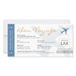 Boarding Pass Ticket Bon Voyage Party Invitation Boarding Pass Ticket Bon Voyage Party Invitation