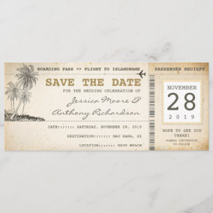 boarding pass tickets for save the date save the date boarding pass