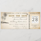 boarding pass tickets for save the date