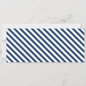Boarding Pass Tickets | Navy Save the Date Photo Invitation (Back)
