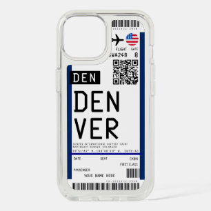 Boarding pass to Denver (DEN) Custom Name case