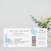 Boarding Pass Wedding Invitation and RSVP in one | Zazzle