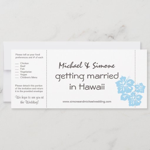 Boarding Pass Wedding Invitation and RSVP in one | Zazzle