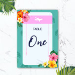 Boarding Pass Wedding Invitation Destination Table Number at Zazzle
