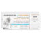 boarding pass wedding tickets with RSVP together