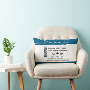 Boarding Pass - XL Throw Pillow