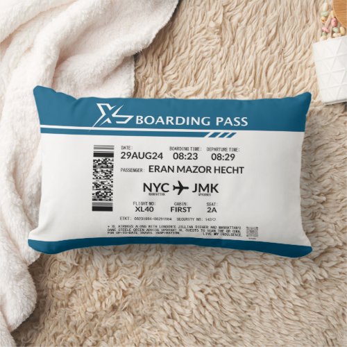 Boarding Pass _ XL Throw Pillow