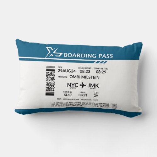 Boarding Pass _ XL Throw Pillow