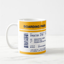 Boarding Pass - Yellow