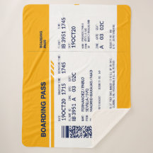 Boarding Pass - Yellow
