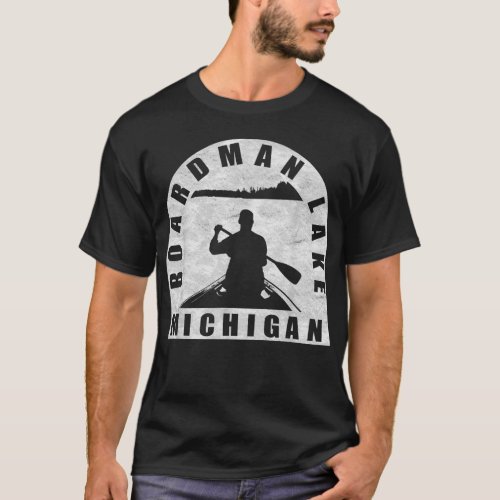 Boardman Lake Canoeing Michigan T_Shirt