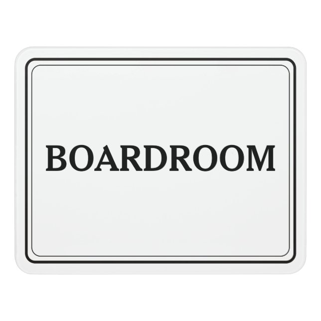 Boardroom Office Sign (Contemporary Front)