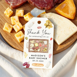 Boards and Bottles Charcuterie Baby Shower Gift Tags