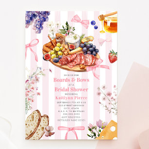 Boards & Bows Floral Charcuterie Bridal Shower Invitation