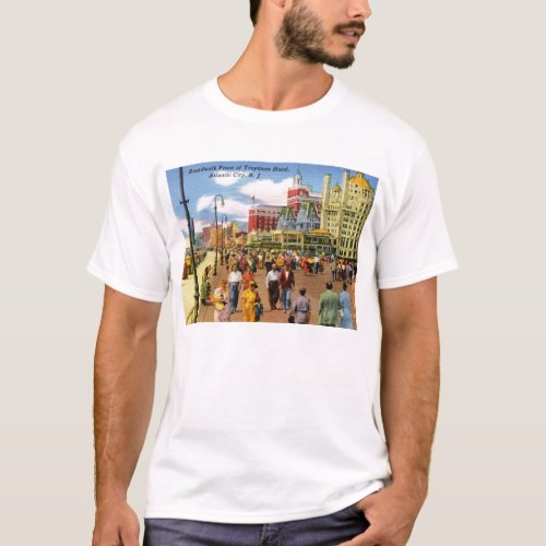 Boardwalk Atlantic City Vintage T_Shirt