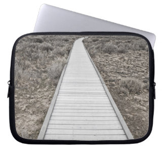 Boardwalk through the desert laptop sleeve