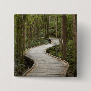 Boardwalk to Nelson Falls, Franklin - Gordon Pinback Button