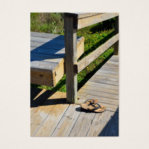 Customizable Boardwalk to the Beach Business Card Templates