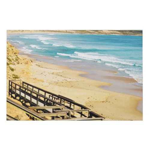 Boardwalk To The Beach Faux Canvas Print 