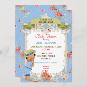 Boardwalk Victoriana Beach Summer Baby Shower Invitation