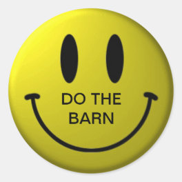BOARDY BARN TIME CLASSIC ROUND STICKER