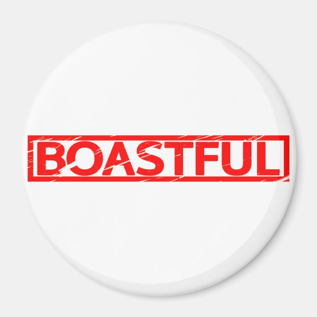 Boastful Stamp Magnet (Front)