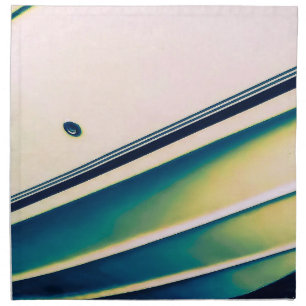 Boat Abstract in Blue  Cloth Napkin