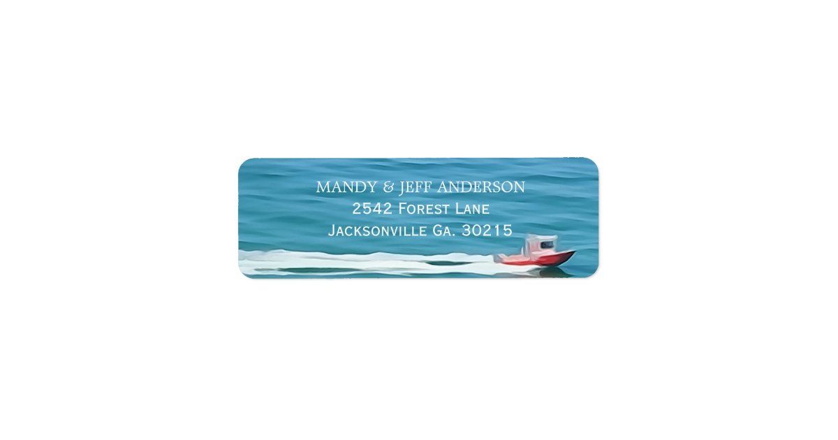 Boat Address Labels | Zazzle