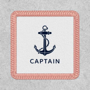 Boat Anchor and Captains Name Patch