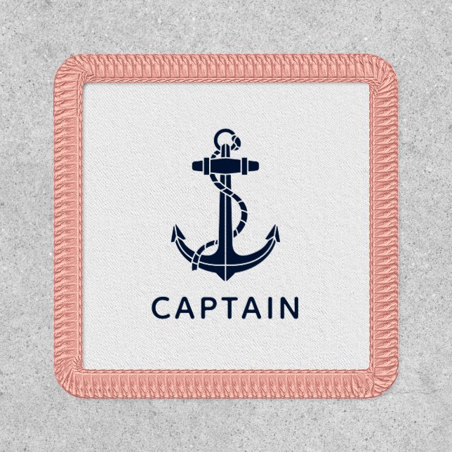 Boat Anchor and Captains Name Patch (Front)