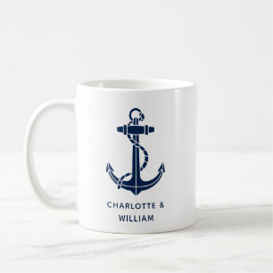 Boat Anchor Beach Wedding Favors Swag Coffee Mug