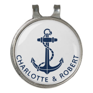 Boat Anchor Beach Wedding Swag Golf Hat Clip
