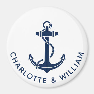 Boat Anchor Beach Wedding Swag Magnet