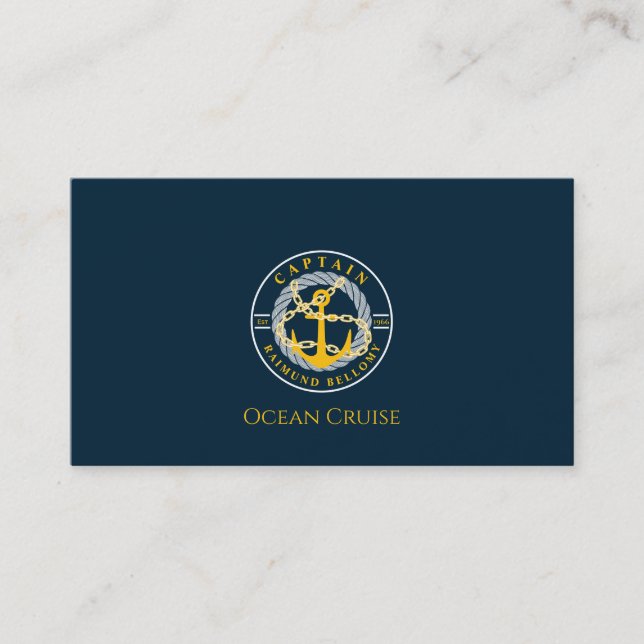 Boat Anchor Business Card (Front)