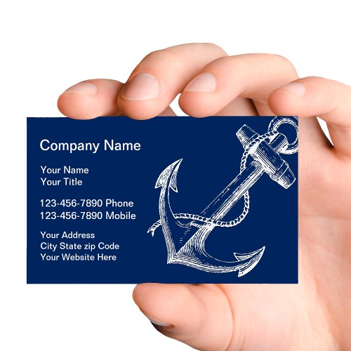 Boat Anchor Business Cards