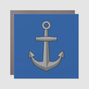 Boat Anchor Cartoon Car Magnet