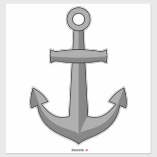 Boat Anchor Cartoon Sticker