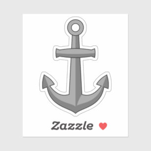 Boat Anchor Cartoon Sticker