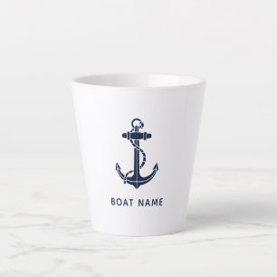 Boat Anchor Custom Crew Swag Custom Latte Mug