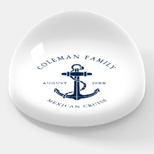Boat Anchor Family Beach House Custom Paperweight