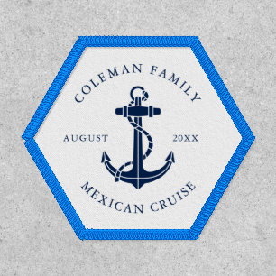 Boat Anchor Family Name Nautical Custom Patch