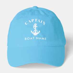 Boat Anchor Nautical Captain Custom Hat